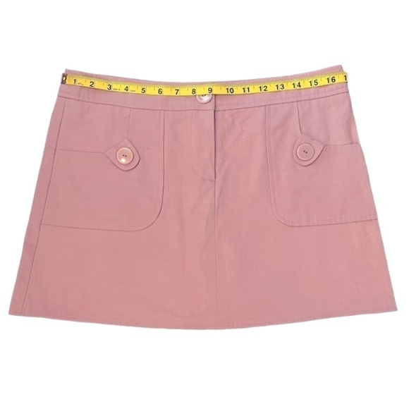 Nwts Ulla Johnson Mauve Pastel Pink Purple 100% Cotton Mini Skirt with Pockets - Picture 12 of 14